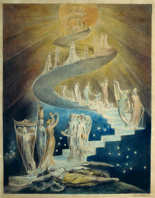 William Blake's painting of Jacob's Ladder